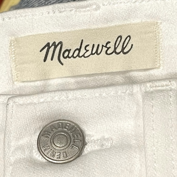 Madewell 10” High Rise Skinny White Jeans High Waist Size 28 - Picture 9 of 14